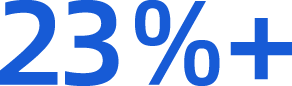 23%+